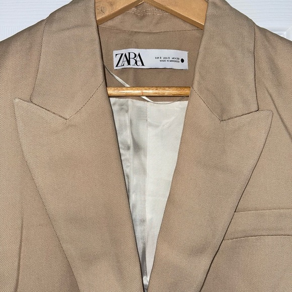 Zara beige blazer size small - Picture 3 of 3